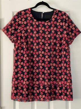 J. Crew Blue Garment with beautiful embroidery
